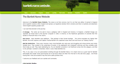 Desktop Screenshot of bartlettname.net