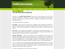 Tablet Screenshot of bartlettname.net